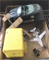 TRAY- DIE CAST CARS, TRAILER, MISC