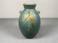 Weller Pottery Blue Cornish Bulbous Vase