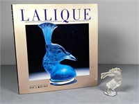 Lalique Crystal Koi Fish & Lalique Reference Book