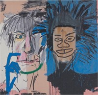 American Litho on Paper Signed Basquiat