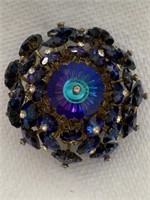 VENDOME FRENCH BROOCH W/ BLUE BEADED