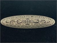 SIGNED NAPIER  SILVER MARCASITE BROOCH PIN;