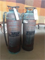 Pair of Vintage fire extinguisher