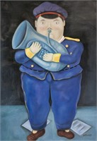 Colombian Oil on Canvas Signed Botero