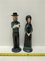 amish ceramic man and woman