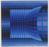 Russian Lithograph on Paper 51/80 Signed Vasarely