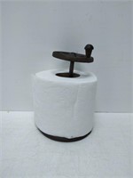 cast iron toilet paper holder, used