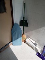 SMALL STEP STOOL IRONING BOARD BROOM AND DUSTPAN