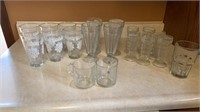 GLASS WARE , FOUNTAIN GLASSES, DESSERT GLASSES