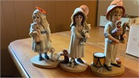 3 JAN HAGARA FIGURINES