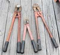 3 Sets of Bolt Cutters