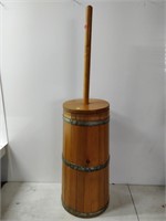 primitive replica butter churn with masher