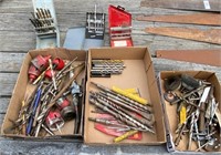 Large Lot of Drill Bits, Hole Saws