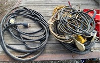 Large Lot of Extension Cords & Wiring