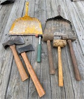 Hammers, Axes, Dust Pans