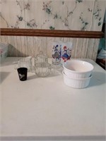 MISC GLASS ITEMS AND HOBNAIL GLASS