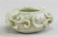 Chinese Hardstone Carved Dragon Waterpot