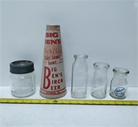 collectible jars and bottles