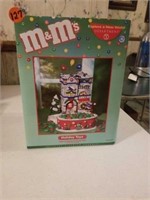 M & M LIGHTED HOUSE AND CANDY DISH