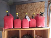 (5) Gas Cans & No Trespassing Signs