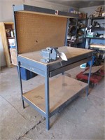 Work Bench with Vise - 42"W x 59"T x 2'D