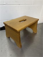 WOODEN FOOT REST STOOL