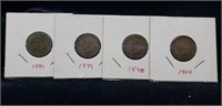 4 Indian Head Pennies