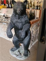 Lifelike Polyresin Bear Statue Stands 5ft Tall
