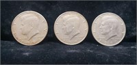 1988 and 2 - 1990 Kennedy Half Dollars