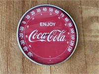 Vtg. Coca Cola Thermometer / Advertising Sign