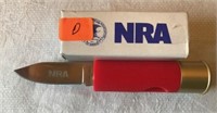 NRA SHOTGUN SHELL POCKET KNIFE W/BOX