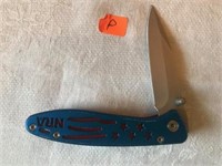 NRA RED & BLUE LOCK BACK KNIFE