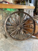 Western Decor Wooden Wagon Wheel