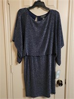 New Jessica Howard Formal Blue Shimmer Dress