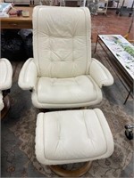 Ekornes Stressless Leather Recliner & Ottoman