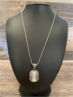 925 Silver Necklace weighs 13.4 grams