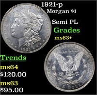 1921-p Morgan $1 Grades Select+ Unc