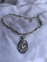 Sterling silver unicorn bracelet - unicorn charm