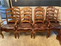 (8) Country French Ladderback Dining Chairs
