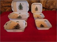 Lot of Spode Holiday Bakeware as pictured