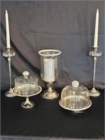 Silver Tone Elegant Dining Table Pieces incl