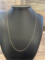14k Gold Chain Necklace weighs .95 grams