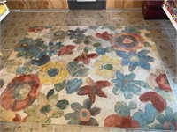 Whimsical Mohawk Home Area Rug with Flowers
