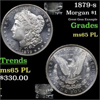1879-s Morgan $1 Grades GEM Unc PL