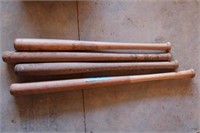 4 - Wooden Baseball Bats