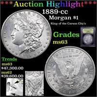 *Highlight* 1889-cc Morgan $1 Graded Select Unc