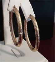 14k Yellow Gold Earrings 2.4 G