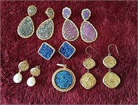 Lot of 14k Earrings and Pendant