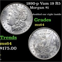 1890-p Vam 19 R5 Morgan $1 Grades Choice Unc