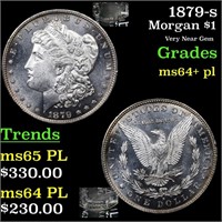 1879-s Morgan $1 Grades Choice Unc+ PL